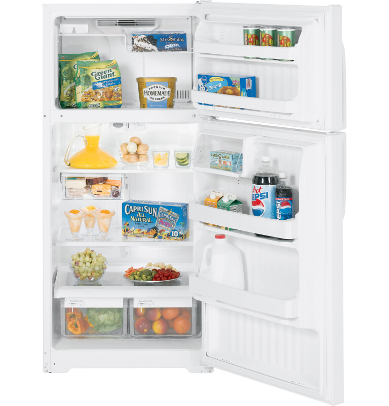 16.5 Cu. Ft. Top-Freezer Refrigerator GTH17JBXWW