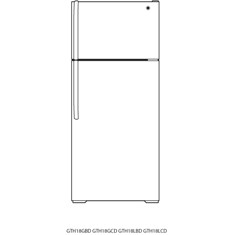 18.1 Cu. Ft. Top-Freezer Refrigerator GTH18GCDCC