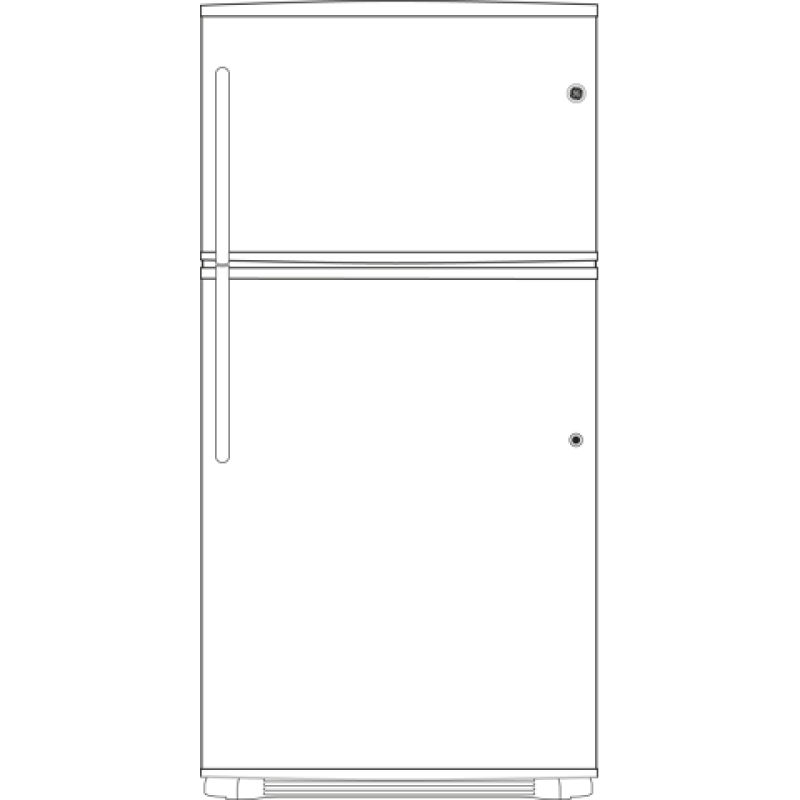 21.0 Cu. Ft. Top-Freezer Refrigerator GTH21GBEBB