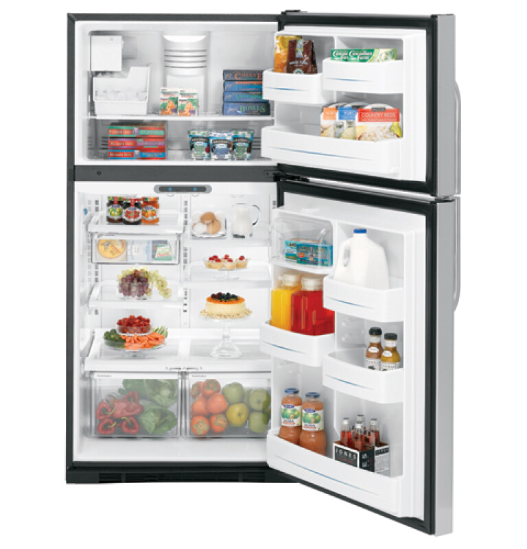 21.7 Cu. Ft. Stainless Top-Freezer Refrigerator with Internal Dispenser GTH22SHSSS