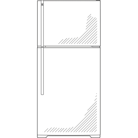18.1 Cu. Ft. Top-Freezer Refrigerator GTJ18CBDSA