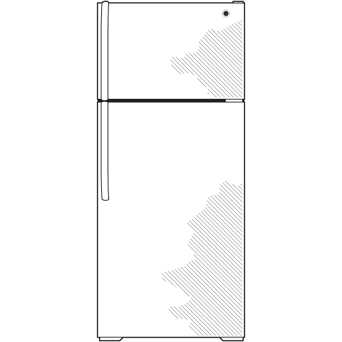 18.1 Cu. Ft. Top-Freezer Refrigerator GTJ18GCDSA