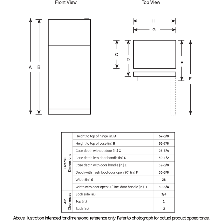 18.1 Cu. Ft. Top-Freezer Refrigerator GTJ18GCDSA