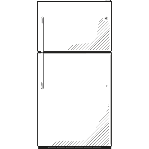 18.0 Cu. Ft. Top-Freezer Refrigerator GTK18ICXBS