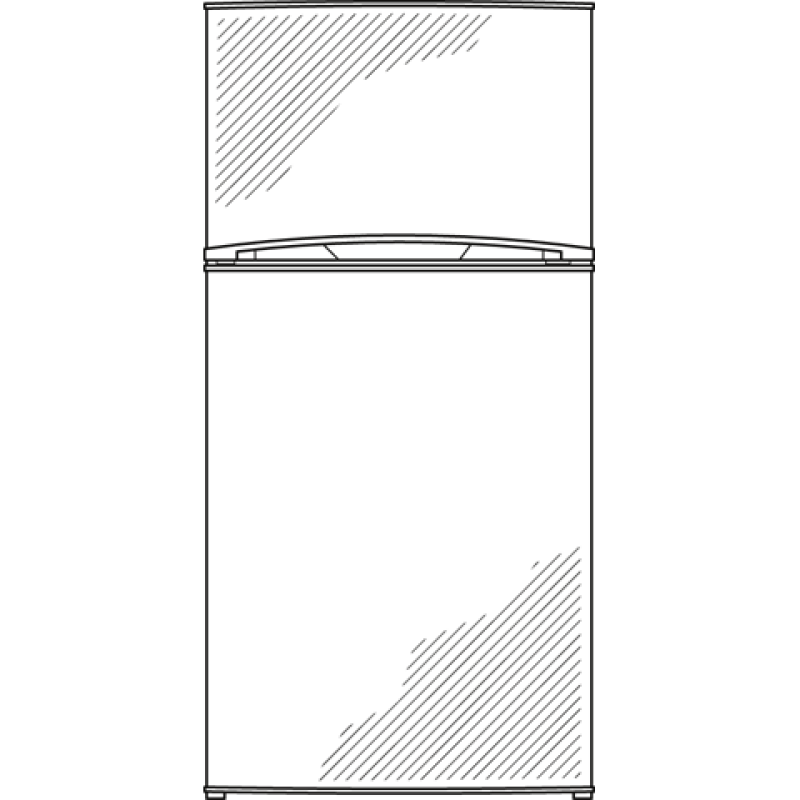 11.8 cu. ft. Top-Freezer Refrigerator GTL12HBDBS