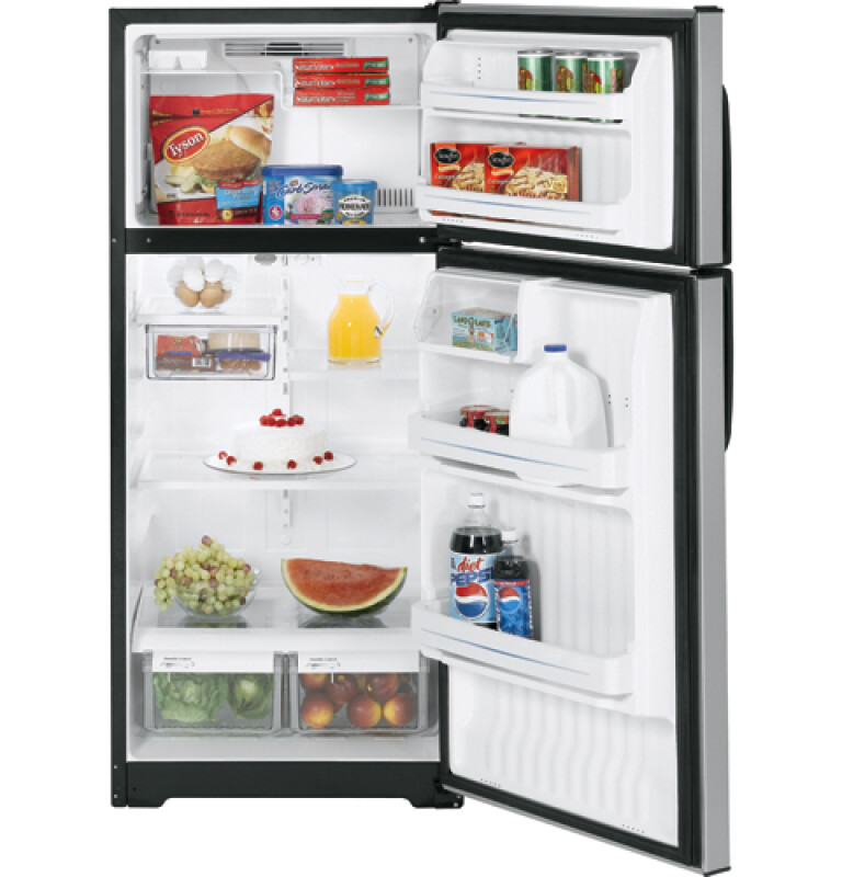 16.6 Cu. Ft. CleanSteel Top-Freezer Refrigerator GTL17JBSBS