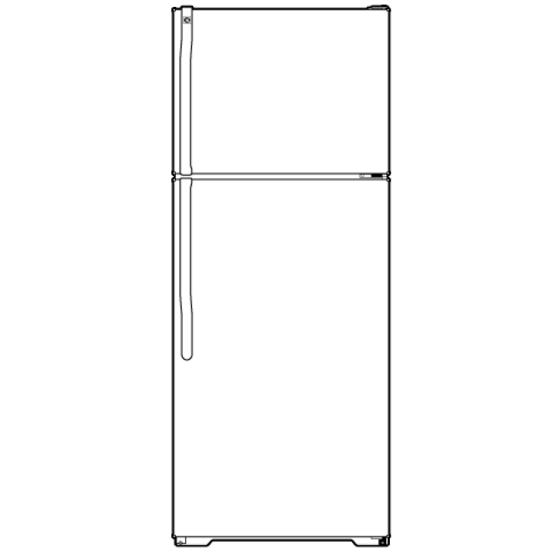 16.6 Cu. Ft. CleanSteel Top-Freezer Refrigerator GTL17JBSBS