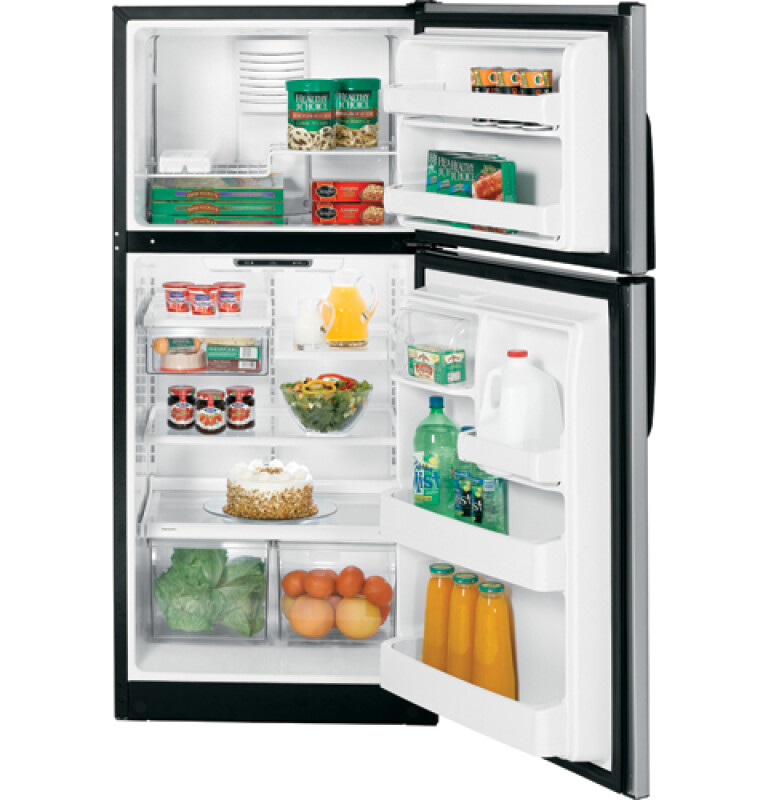 18.0 Cu. Ft. CleanSteel Top-Freezer Refrigerator GTL18JBPBS