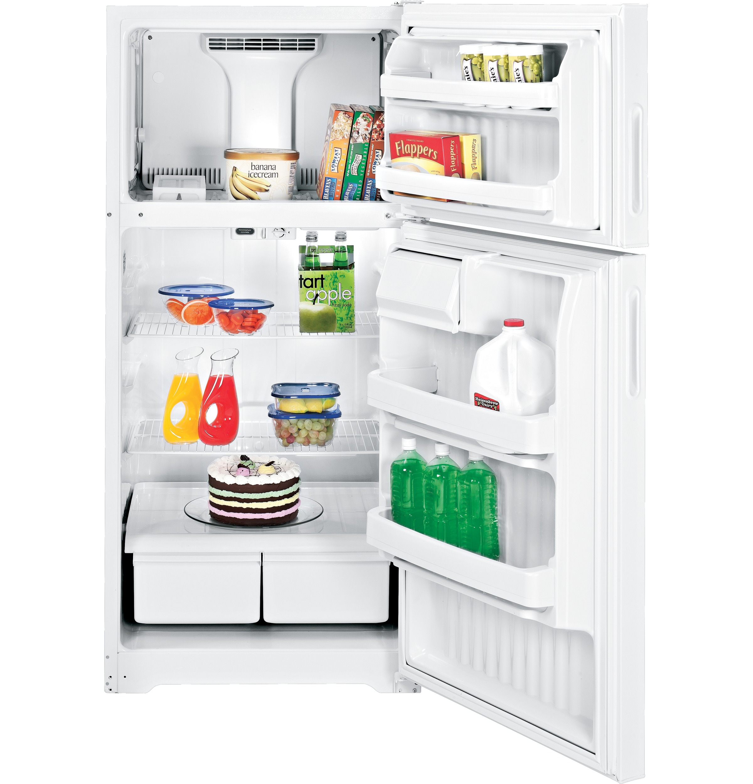 15.5 Cu. Ft. Top-Freezer Refrigerator GTN16BBXWW
