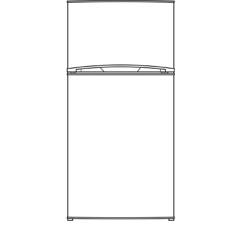 11.6 cu. ft. Top-Freezer Refrigerator GTR12GBEWW