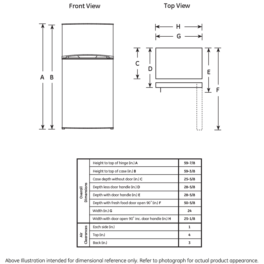 11.6 cu. ft. Top-Freezer Refrigerator GTR12GBEWW