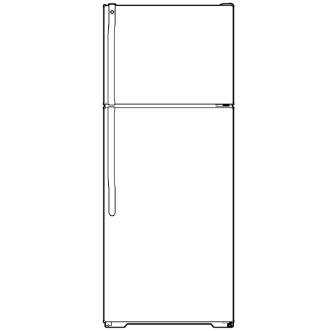 15.7 Cu. Ft. Top-Freezer Refrigerator GTS16BBSRWW