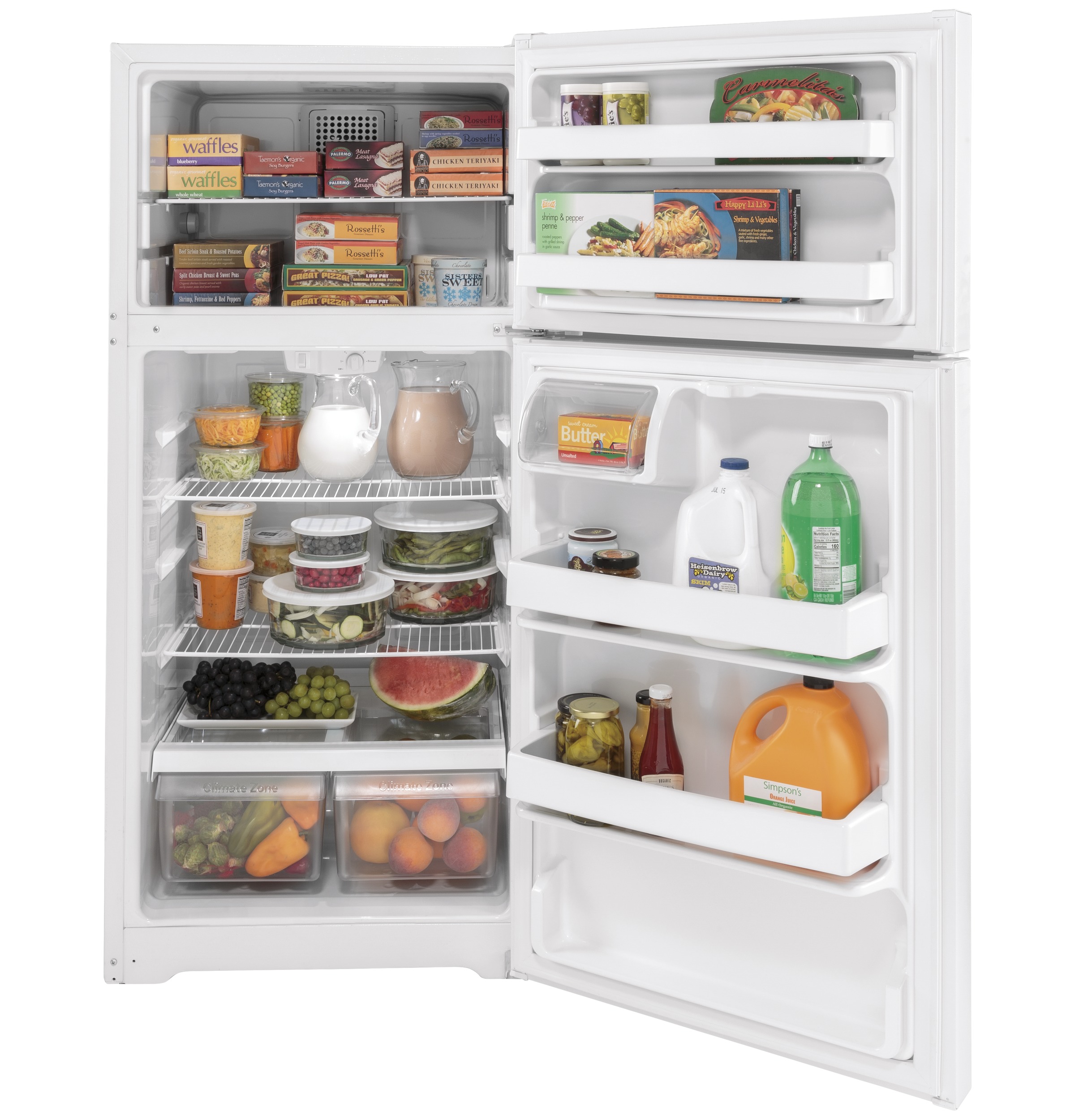 15.6 Cu. Ft. Top-Freezer Refrigerator GTS16DTNRWW