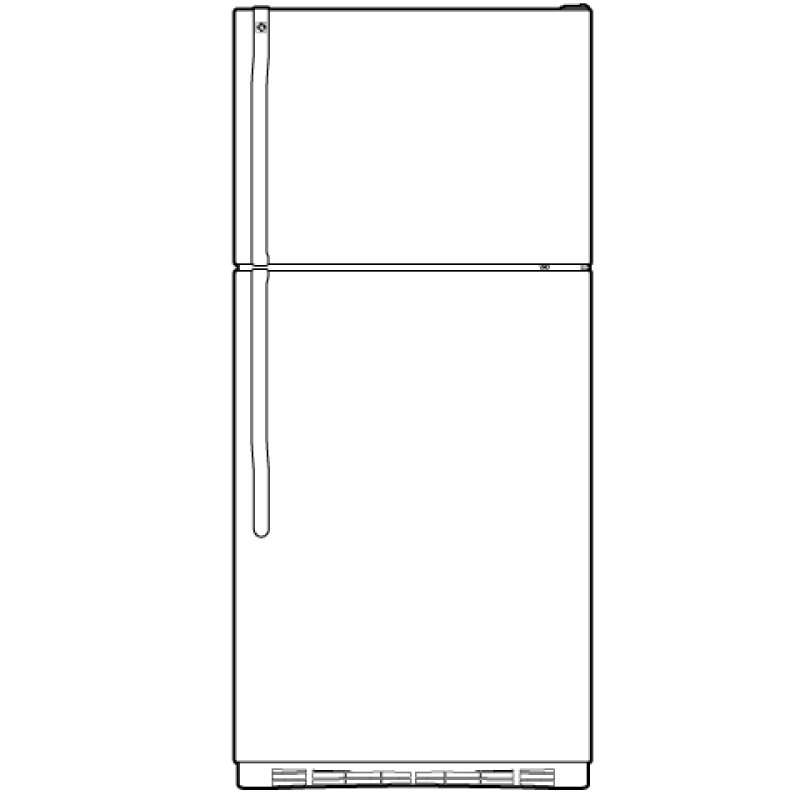 15.8 Cu. Ft. Top-Freezer Refrigerator GTS16JBRCC