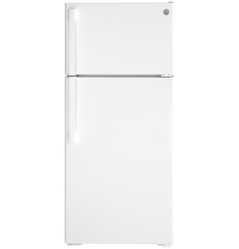 GE 16.6 Cu. Ft. Top-Freezer Refrigerator White GTS17DTNRWW Picture 1