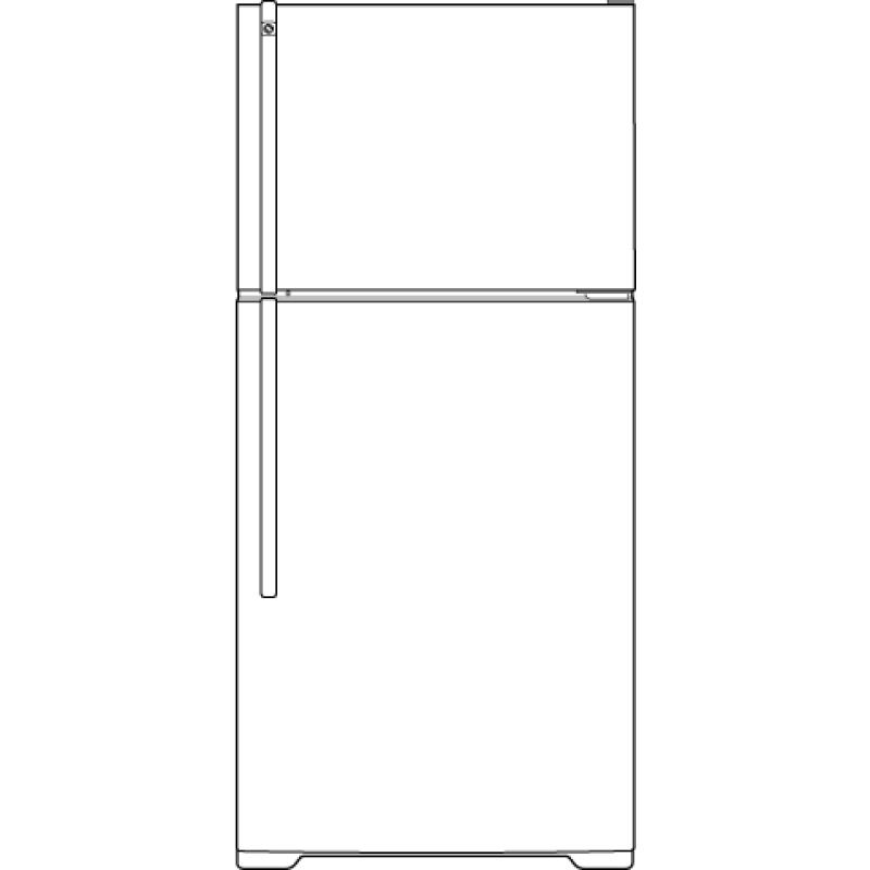 18.1 Cu. Ft. Top-Freezer Refrigerator GTS18ABBRWW