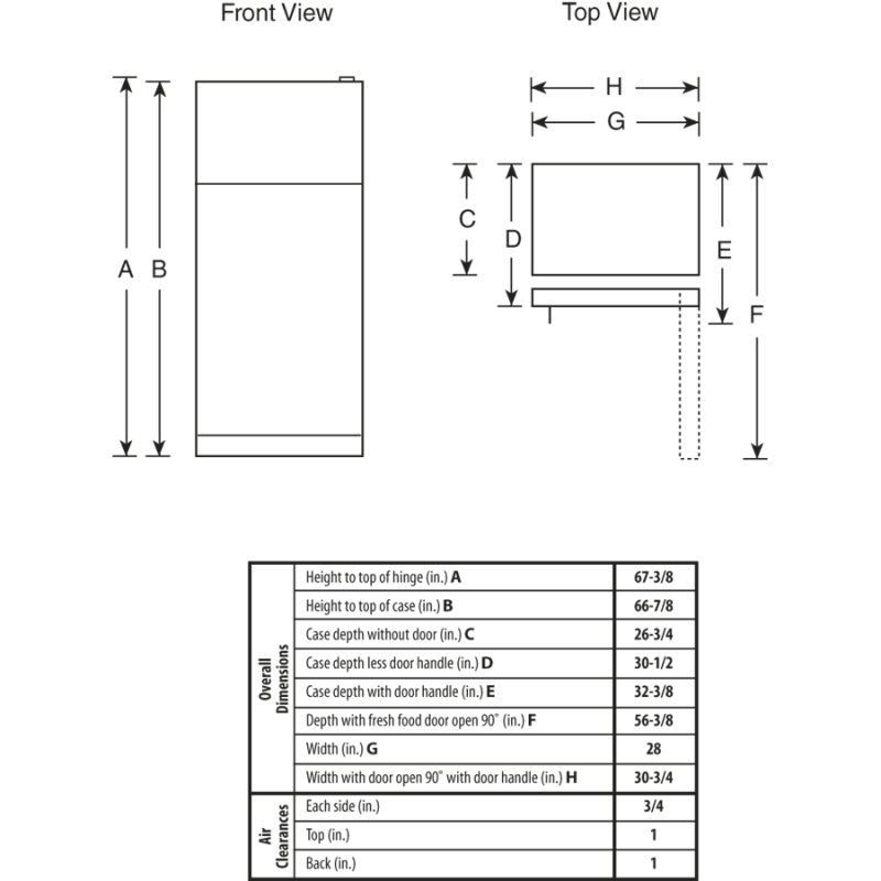 18.1 Cu. Ft. Top-Freezer Refrigerator GTS18ABBRWW