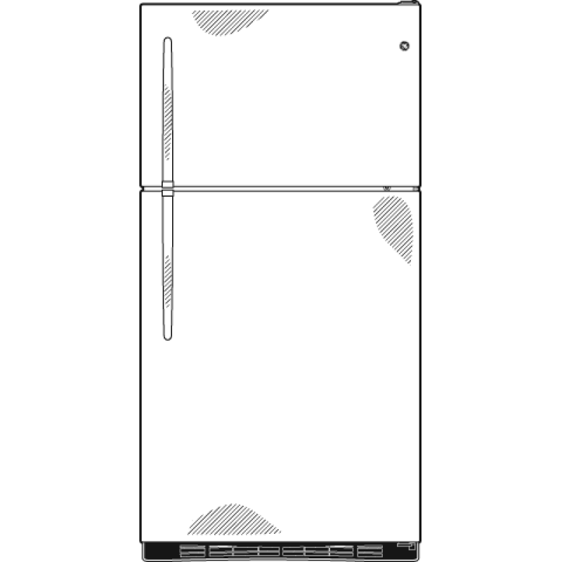 17.9 Cu. Ft. Stainless Top-Freezer Refrigerator GTS18SBSSS