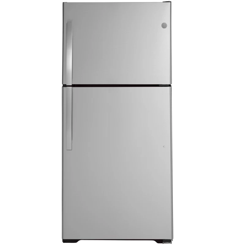 GE 19.2 Cu. Ft. Top-Freezer Refrigerator Gray GTS19KYNRFS Picture 1