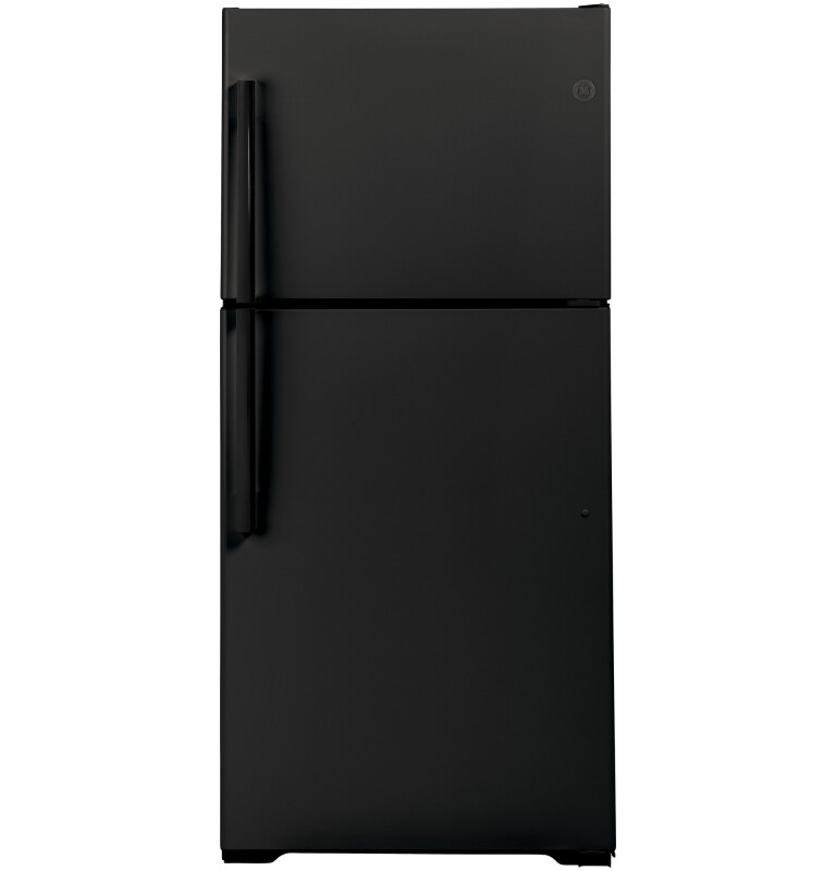 GE 21.9 Cu. Ft. Top-Freezer Refrigerator Black GTS22KGNRBB Picture 1