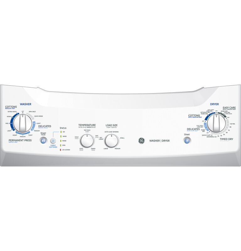 Unitized Spacemaker 3.2 DOE cu. ft. Washer and 5.9 cu. ft. Electric Dryer GTUP270EMWW