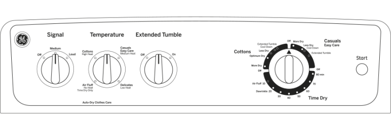 Long Vent 7.0 cu. ft. capacity Dura Drum gas dryer GTV21GSSJWW