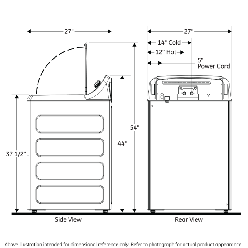 3.8 cu. ft. Capacity Washer with Stainless Steel Basket GTW330ASKWW