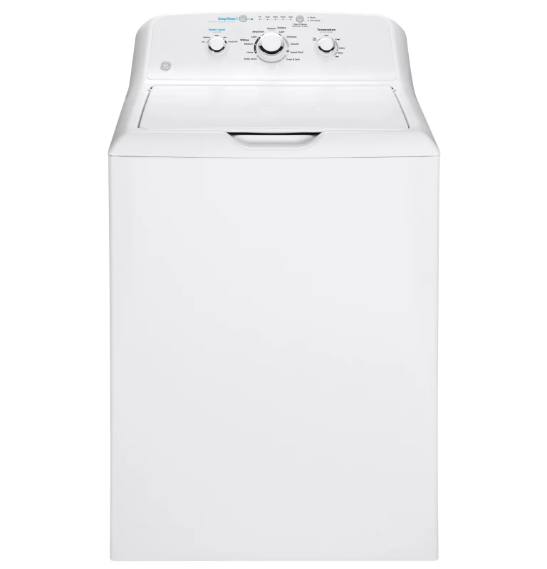 GE 4.2 cu. ft. Capacity Washer with Stainless Steel Basket White GTW335ASNWW Picture 1