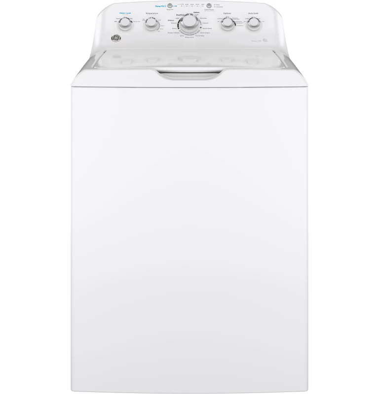 GE 4.5 cu. ft. Capacity Washer with Stainless Steel Basket White GTW465ASNWW Picture 1
