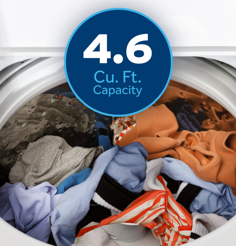 4.6 cu. ft. Capacity Washer with Stainless Steel Basket,Cold Plus and Wash Boost GTW480ASWWB