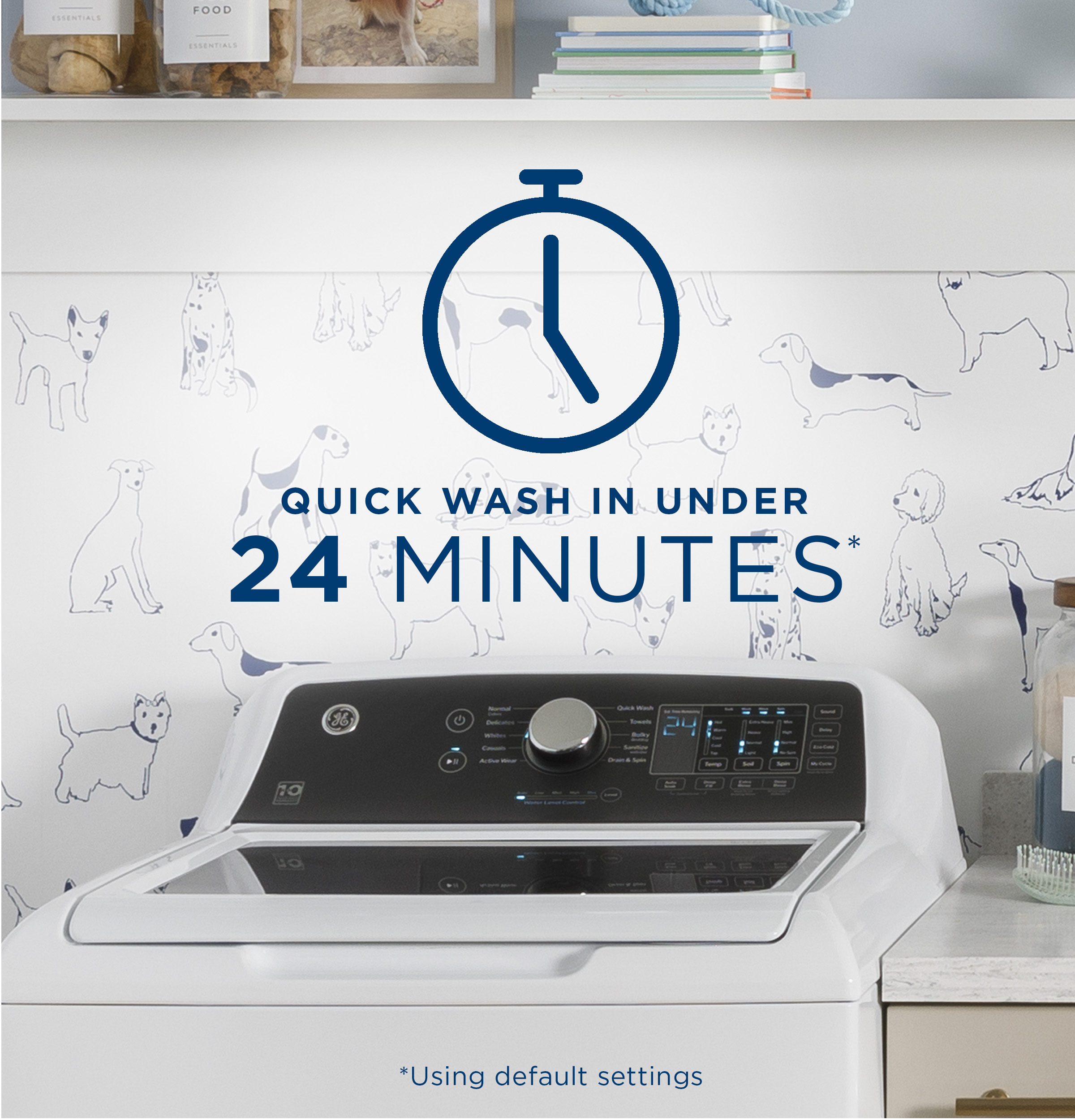 4.5 cu. ft. Capacity Washer with Water Level Control GTW585BSVWS