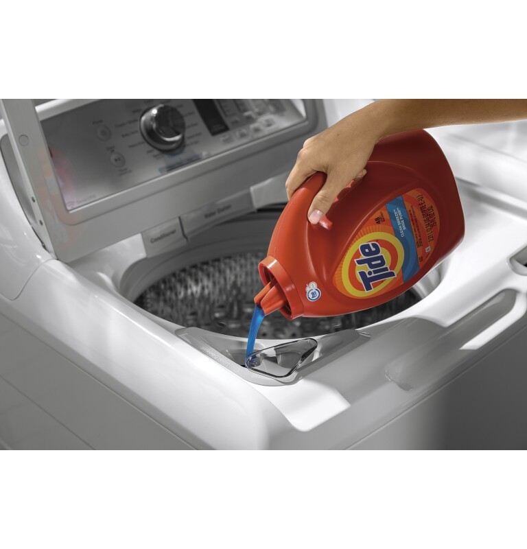 5.0 cu. ft. Capacity Smart Washer with Stainless Steel Basket GTW750CSLWS