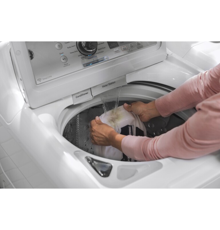 5.0 cu. ft. Capacity Smart Washer with Stainless Steel Basket GTW750CSLWS