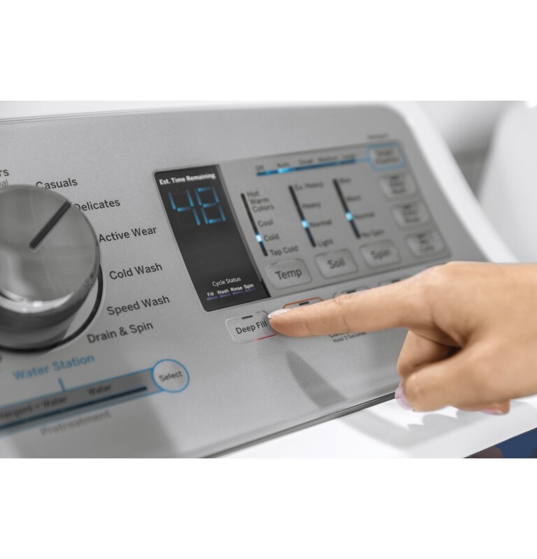 5.0 cu. ft. Capacity Smart Washer with Stainless Steel Basket GTW750CSLWS