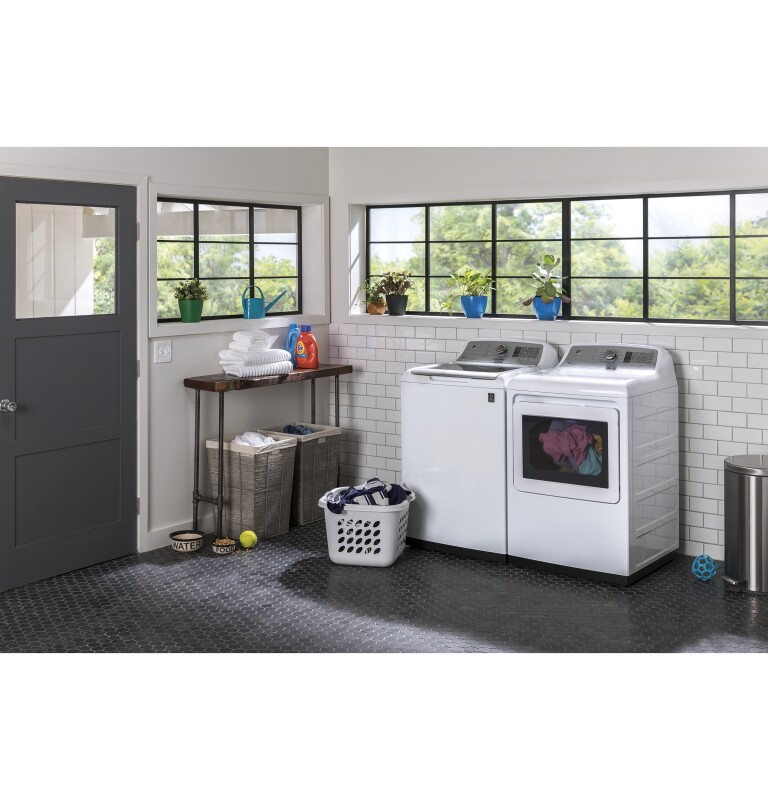 5.0 cu. ft. Capacity Smart Washer with Stainless Steel Basket GTW750CSLWS