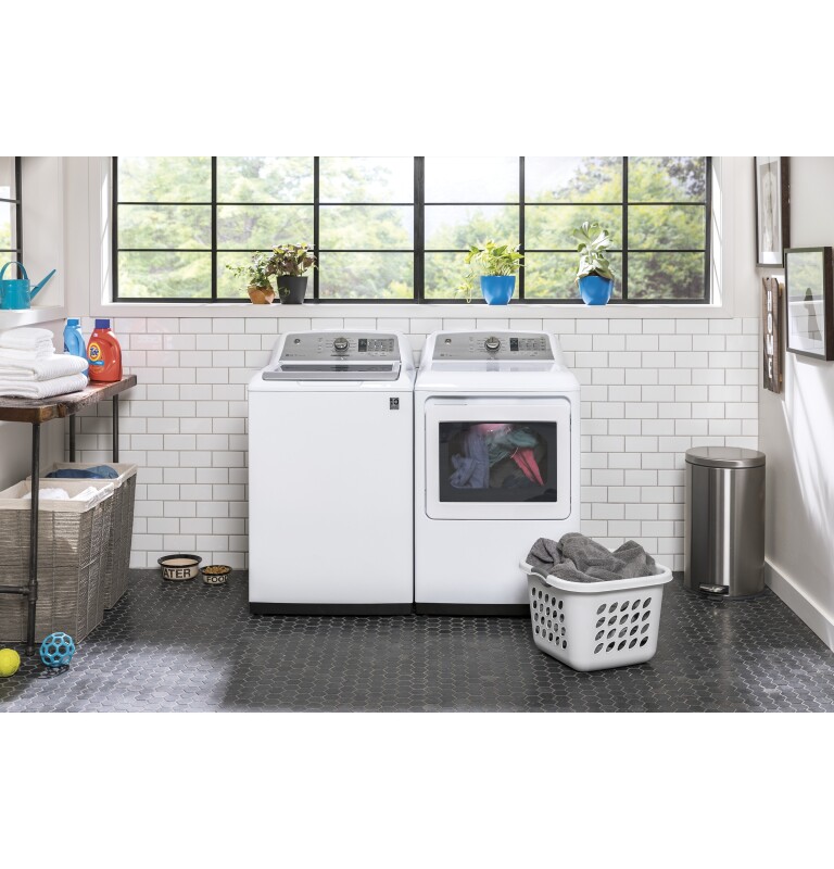5.0 cu. ft. Capacity Smart Washer with Stainless Steel Basket GTW750CSLWS