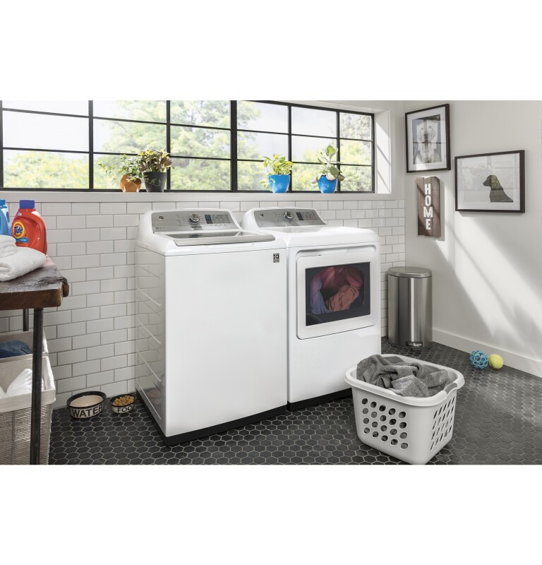 5.0 cu. ft. Capacity Smart Washer with Stainless Steel Basket GTW750CSLWS