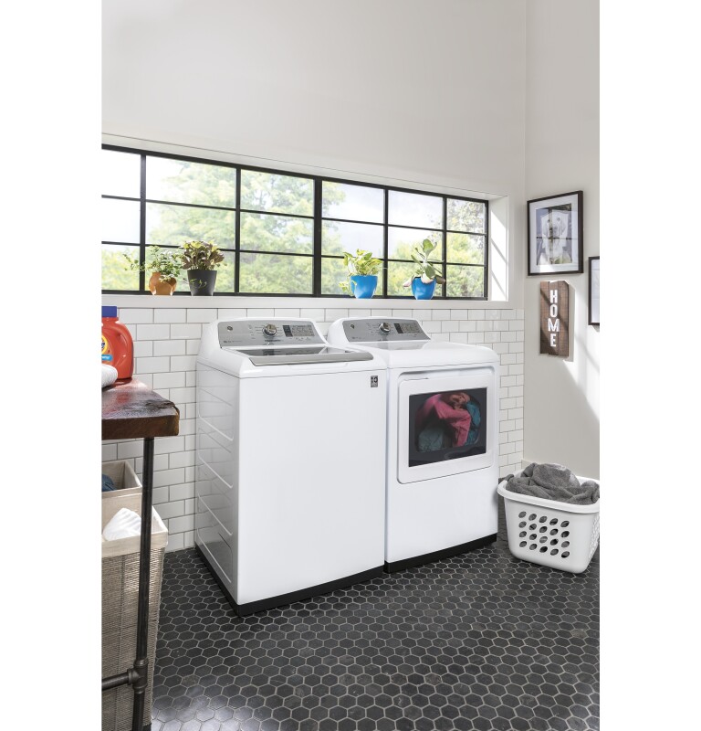 5.0 cu. ft. Capacity Smart Washer with Stainless Steel Basket GTW750CSLWS