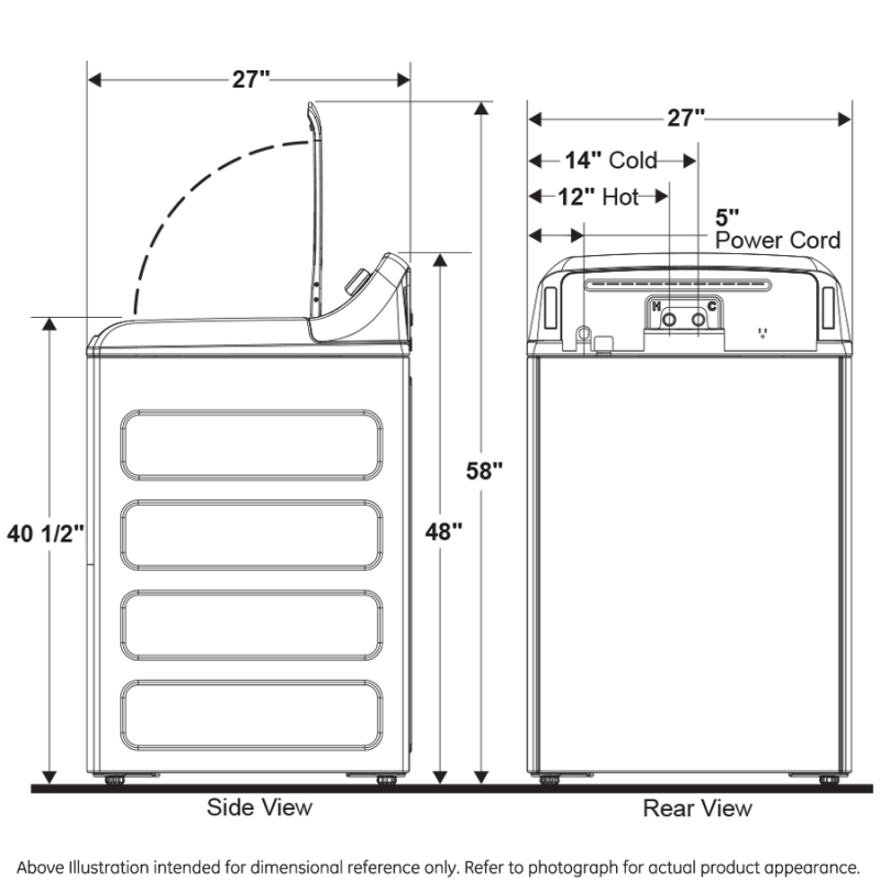 5.0 cu. ft. Capacity Smart Washer with Stainless Steel Basket GTW750CSLWS