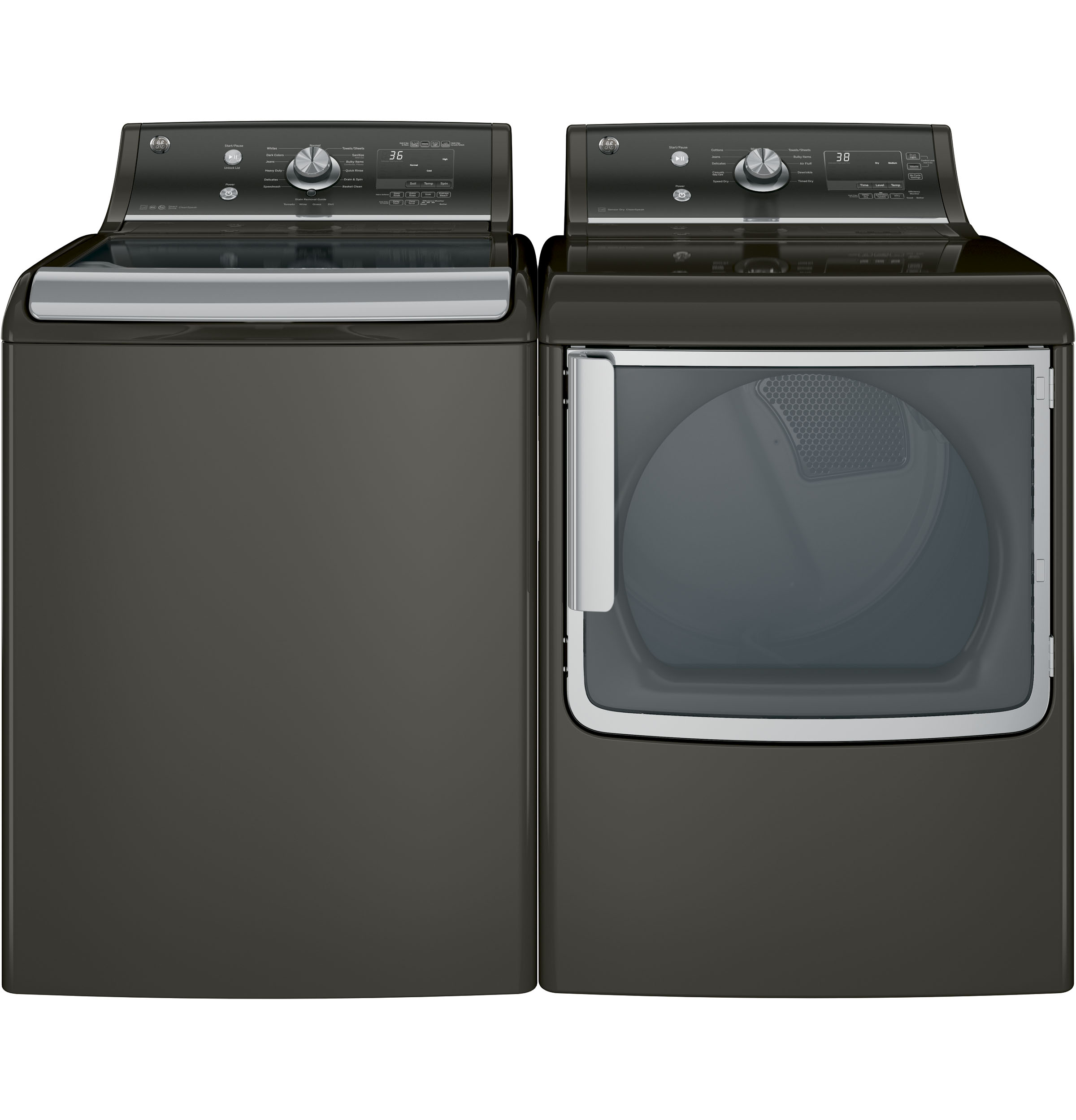 5.1 DOE cu. ft. capacity washer with stainless steel basket GTW810SPJMC