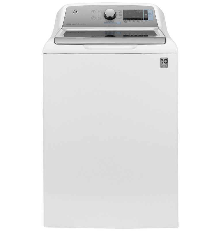 GE 5.2  cu. ft. Capacity Smart Washer with Sanitize w/Oxi and SmartDispense White GTW840CSNWS Picture 1