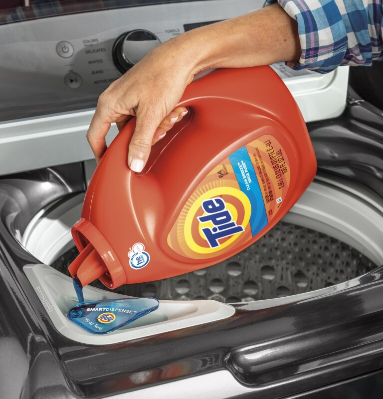 5.0 cu. ft. Capacity Smart Washer with Sanitize w/Oxi and SmartDispense GTW845CSNWS