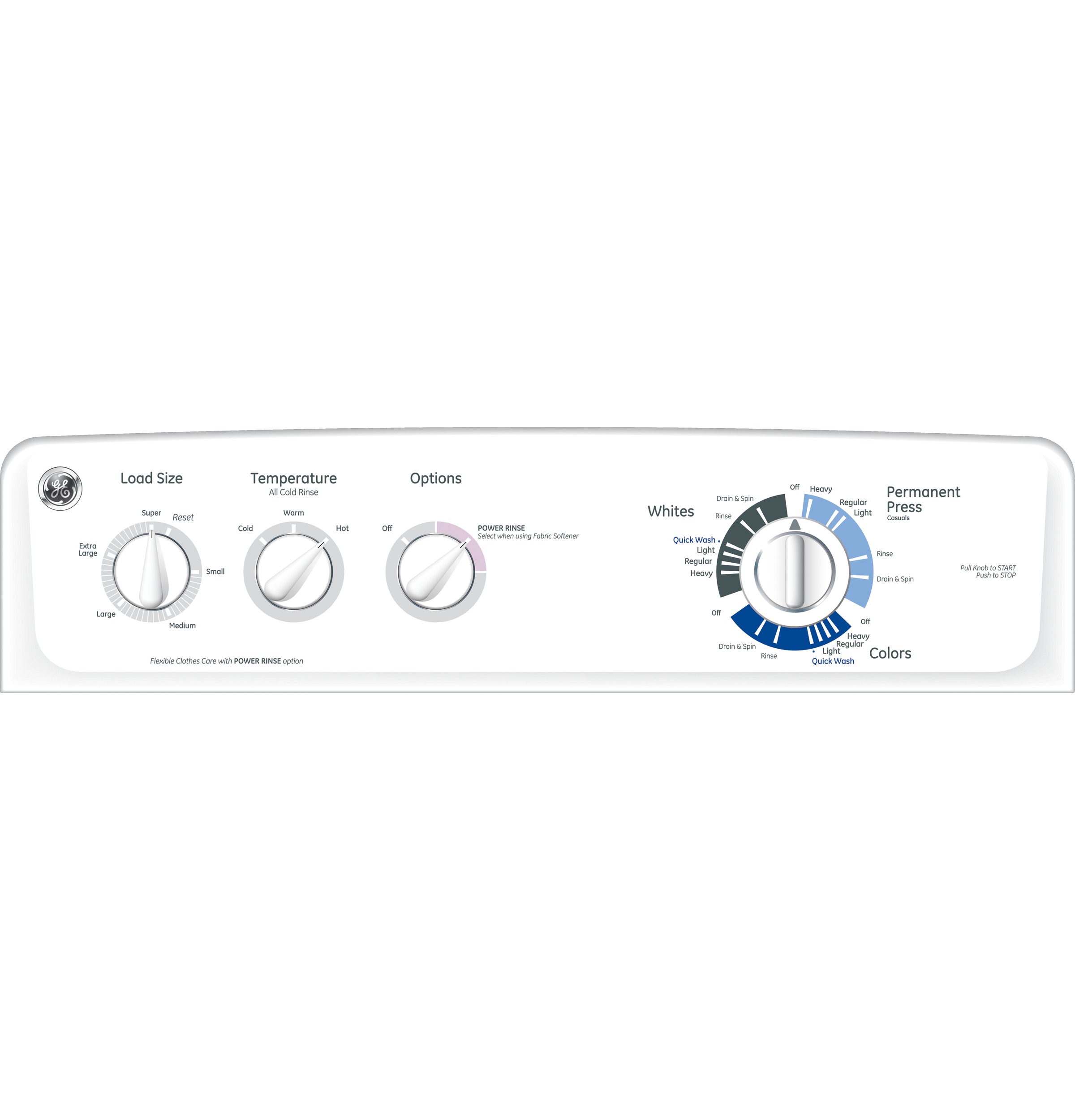 3.8 DOE cu. ft. stainless steel capacity washer GTWN2800DWW