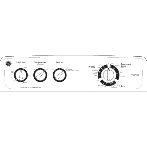 3.8 DOE cu. ft. stainless steel capacity washer GTWN2800DWW