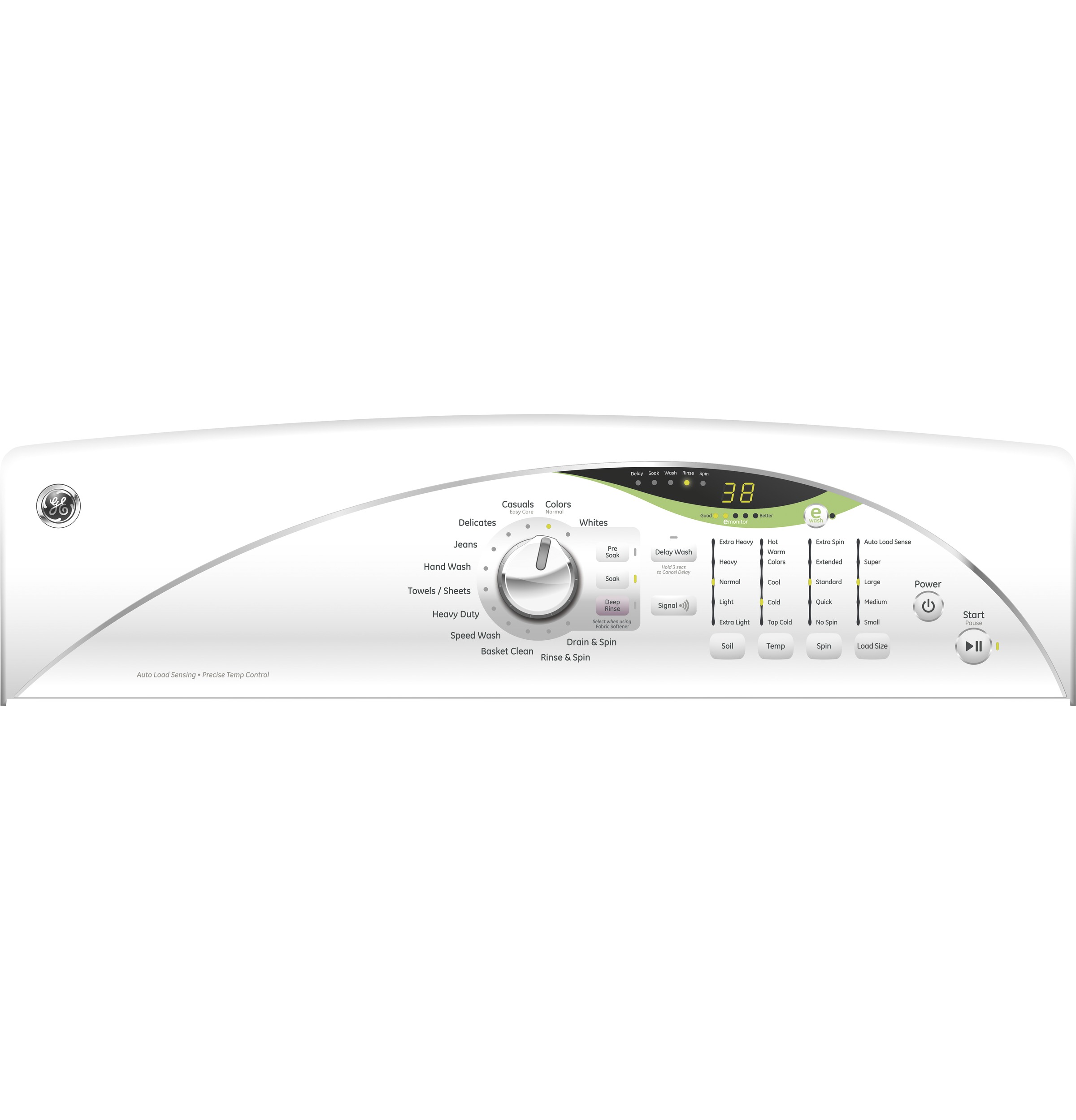 3.8 DOE cu. ft. stainless steel capacity washer GTWN5450DWW