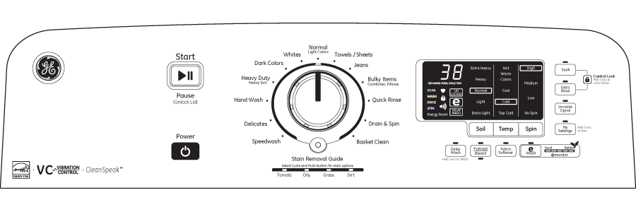 4.8 DOE cu. ft. stainless steel capacity washer GTWN8250DWS