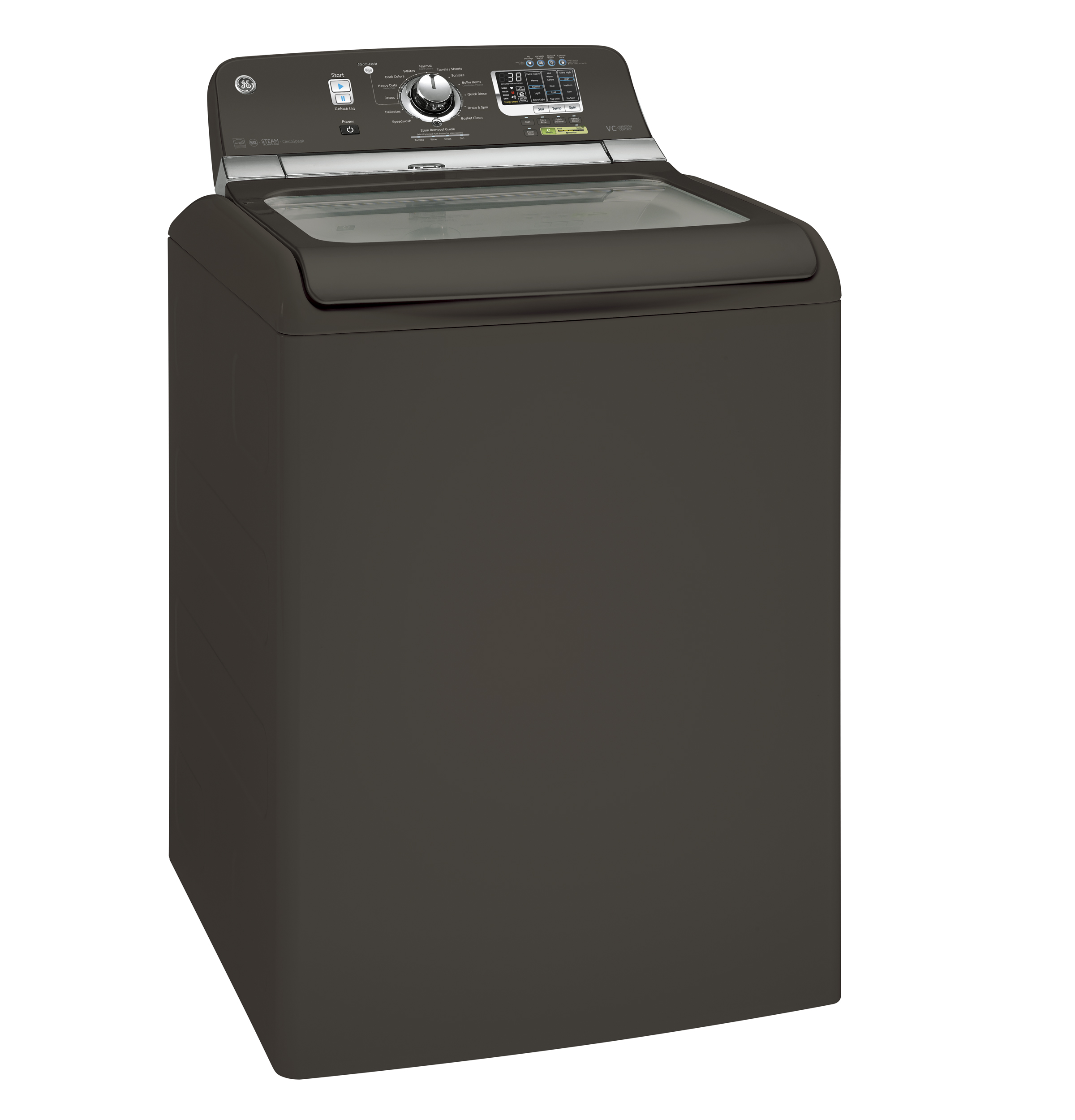 5.0 DOE cu. ft. capacity washer with stainless steel basket and steam GTWS8355HMC