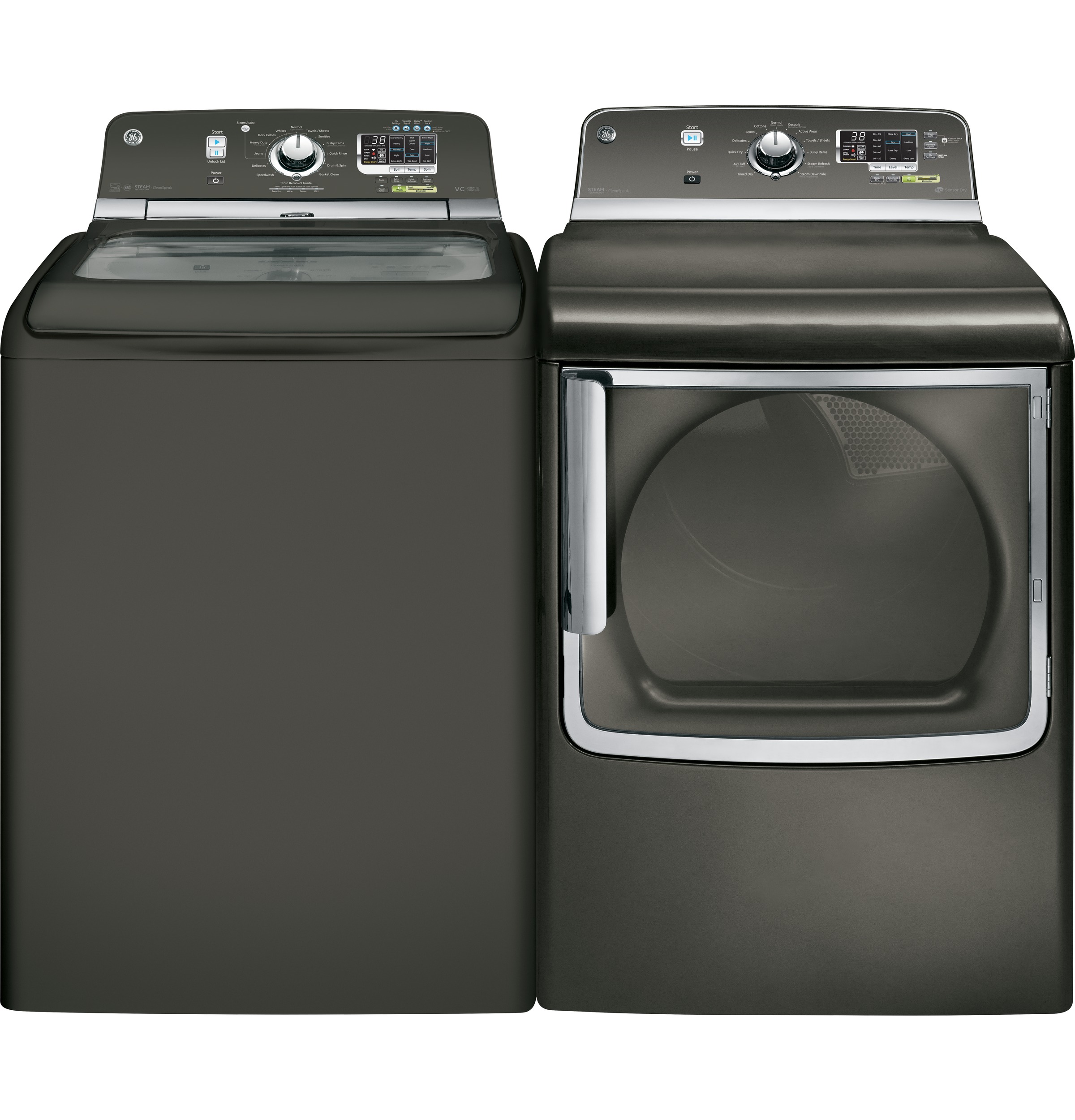 5.0 DOE cu. ft. capacity washer with stainless steel basket and steam GTWS8355HMC