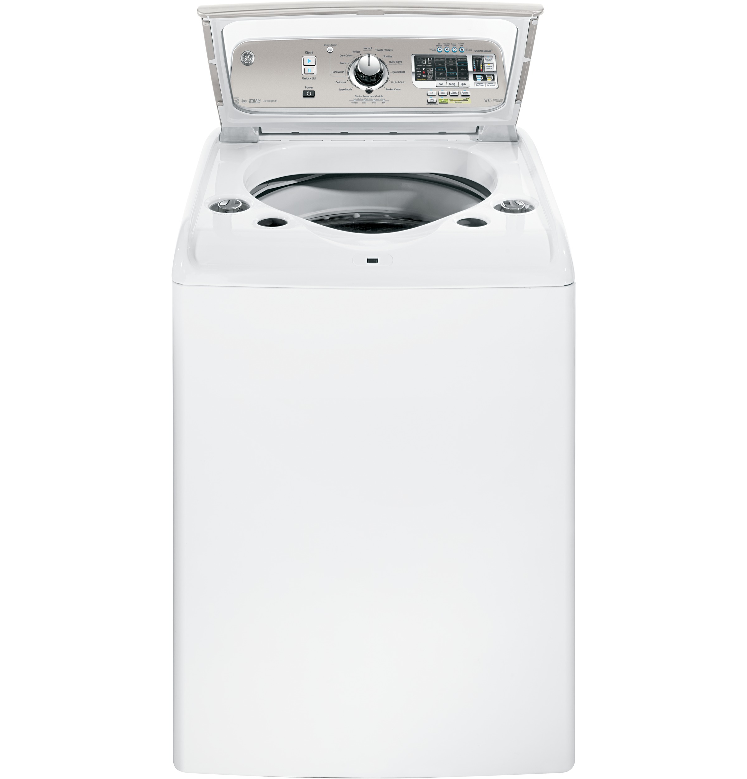5.0 DOE cu. ft. capacity washer with stainless steel basket and steam GTWS8650DWS