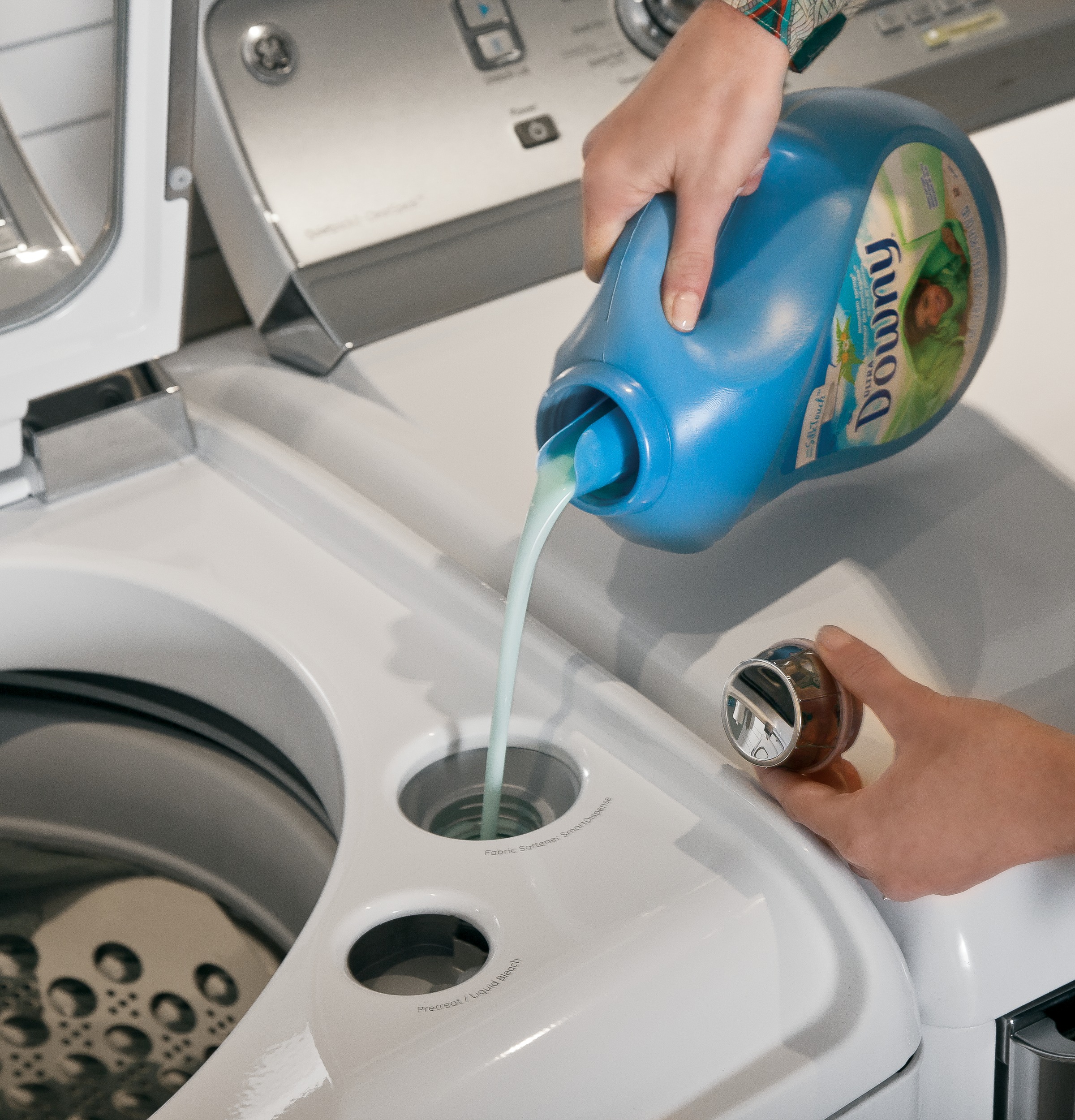 5.0 DOE cu. ft. capacity washer with stainless steel basket and steam GTWS8650DWS